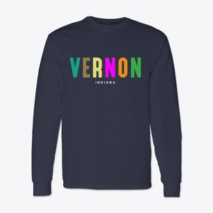 Vernon Indiana Color Pop Classic Long Sleeve T-Shirt