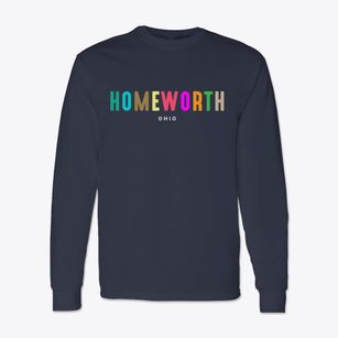 Homeworth Ohio Color Pop Classic Long Sleeve T-Shirt