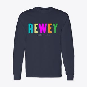 Rewey Wisconsin Color Pop Classic Long Sleeve T-Shirt