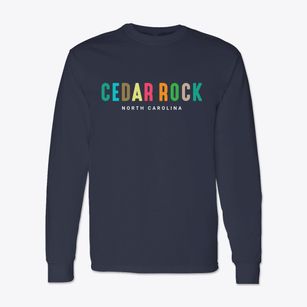 Cedar Rock North Carolina Color Pop Classic Long Sleeve T-Shirt