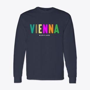 Vienna Maryland Color Pop Classic Long Sleeve T-Shirt