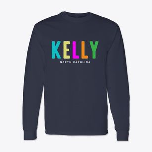 Kelly North Carolina Color Pop Classic Long Sleeve T-Shirt