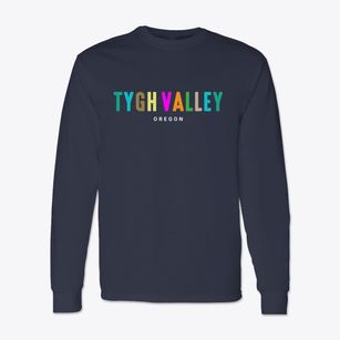 Tygh Valley Oregon Color Pop Classic Long Sleeve T-Shirt