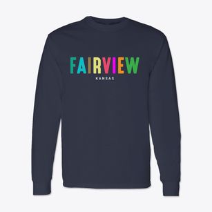Fairview Kansas Color Pop Classic Long Sleeve T-Shirt