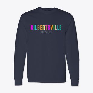 Gilbertsville Kentucky Color Pop Classic Long Sleeve T-Shirt