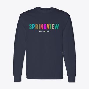 Springview Nebraska Color Pop Classic Long Sleeve T-Shirt