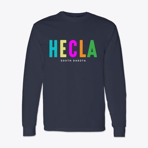 Hecla South Dakota Color Pop Classic Long Sleeve T-Shirt