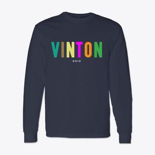 Vinton Ohio Color Pop Classic Long Sleeve T-Shirt