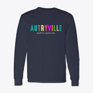 Autryville North Carolina Color Pop Classic Long Sleeve T-Shirt
