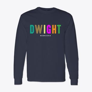 Dwight Nebraska Color Pop Classic Long Sleeve T-Shirt