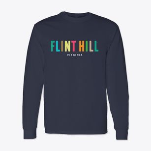 Flint Hill Virginia Color Pop Classic Long Sleeve T-Shirt