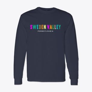 Sweden Valley Pennsylvania Color Pop Classic Long Sleeve T-Shirt