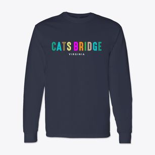 Cats Bridge Virginia Color Pop Classic Long Sleeve T-Shirt