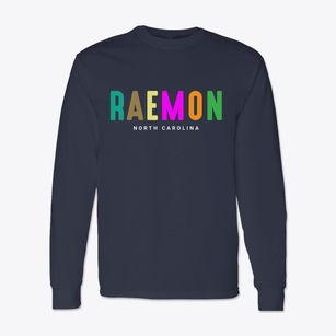 Raemon North Carolina Color Pop Classic Long Sleeve T-Shirt