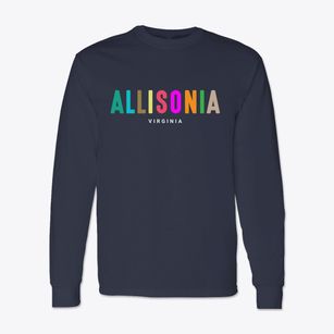 Allisonia Virginia Color Pop Classic Long Sleeve T-Shirt