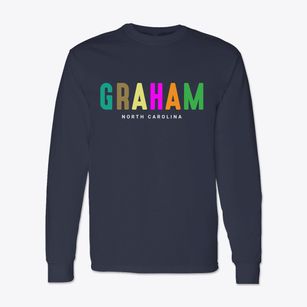 Graham North Carolina Color Pop Classic Long Sleeve T-Shirt