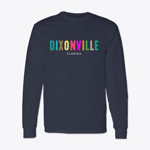 Dixonville Florida Color Pop Classic Long Sleeve T-Shirt