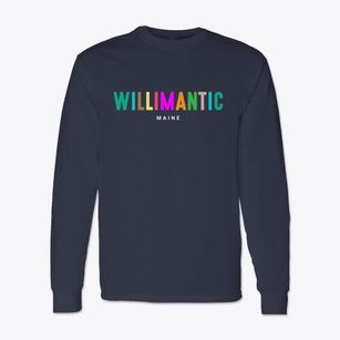 Willimantic Maine Color Pop Classic Long Sleeve T-Shirt
