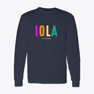 Iola Illinois Color Pop Classic Long Sleeve T-Shirt