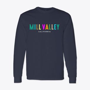 Mill Valley California Color Pop Classic Long Sleeve T-Shirt
