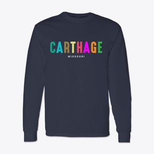 Carthage Missouri Color Pop Classic Long Sleeve T-Shirt