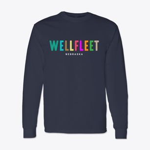 Wellfleet Nebraska Color Pop Classic Long Sleeve T-Shirt