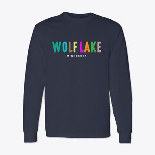 Wolf Lake Minnesota Color Pop Classic Long Sleeve T-Shirt