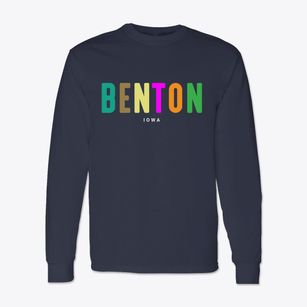 Benton Iowa Color Pop Classic Long Sleeve T-Shirt