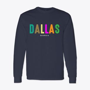 Dallas Georgia Color Pop Classic Long Sleeve T-Shirt