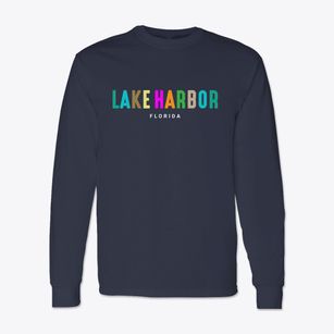 Lake Harbor Florida Color Pop Classic Long Sleeve T-Shirt