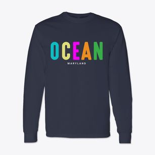 Ocean Maryland Color Pop Classic Long Sleeve T-Shirt
