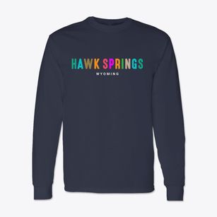 Hawk Springs Wyoming Color Pop Classic Long Sleeve T-Shirt