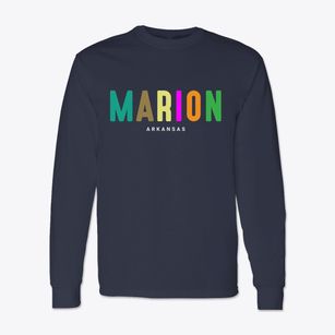 Marion Arkansas Color Pop Classic Long Sleeve T-Shirt
