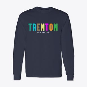 Trenton New Jersey Color Pop Classic Long Sleeve T-Shirt