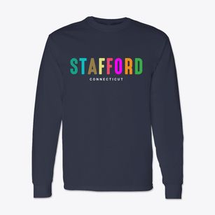 Stafford Connecticut Color Pop Classic Long Sleeve T-Shirt