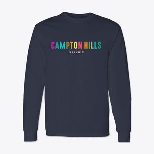 Campton Hills Illinois Color Pop Classic Long Sleeve T-Shirt