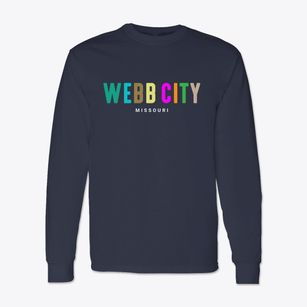 Webb City Missouri Color Pop Classic Long Sleeve T-Shirt