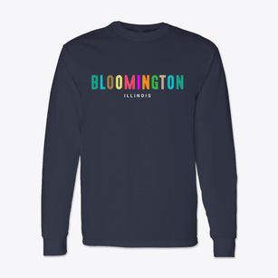 Bloomington Illinois Color Pop Classic Long Sleeve T-Shirt