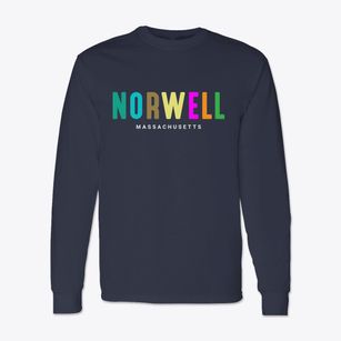 Norwell Massachusetts Color Pop Classic Long Sleeve T-Shirt