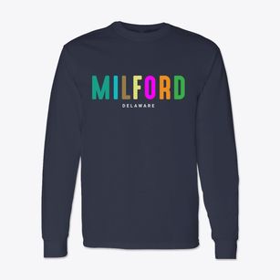 Milford Delaware Color Pop Classic Long Sleeve T-Shirt