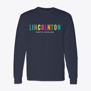Lincolnton North Carolina Color Pop Classic Long Sleeve T-Shirt