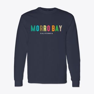 Morro Bay California Color Pop Classic Long Sleeve T-Shirt