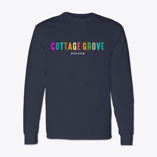 Cottage Grove Oregon Color Pop Classic Long Sleeve T-Shirt