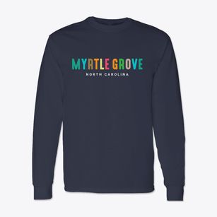 Myrtle Grove North Carolina Color Pop Classic Long Sleeve T-Shirt