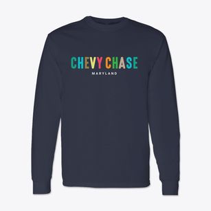 Chevy Chase Maryland Color Pop Classic Long Sleeve T-Shirt