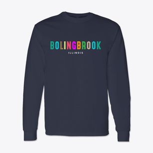 Bolingbrook Illinois Color Pop Classic Long Sleeve T-Shirt