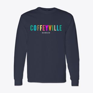 Coffeyville Kansas Color Pop Classic Long Sleeve T-Shirt