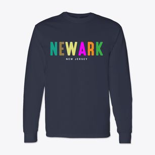 Newark New Jersey Color Pop Classic Long Sleeve T-Shirt