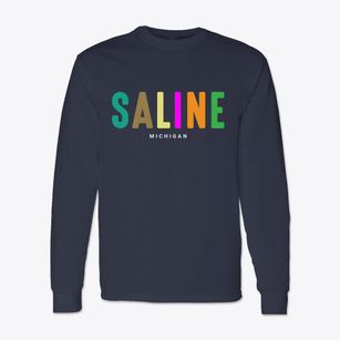 Saline Michigan Color Pop Classic Long Sleeve T-Shirt