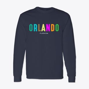Orlando Florida Color Pop Classic Long Sleeve T-Shirt